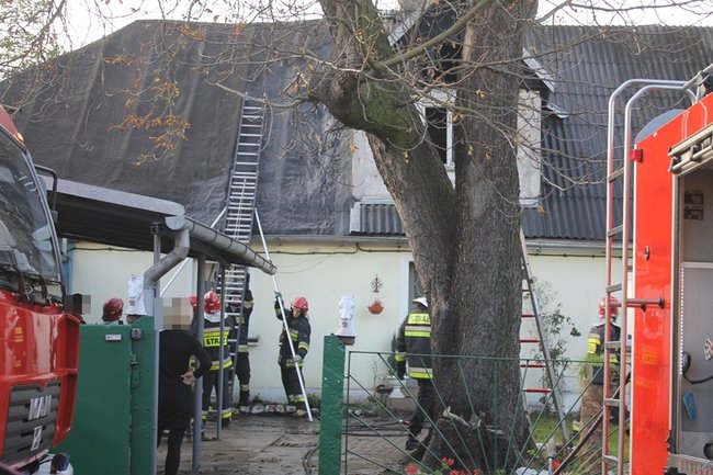 Pożar w centrum Gostynia - zdjęcia