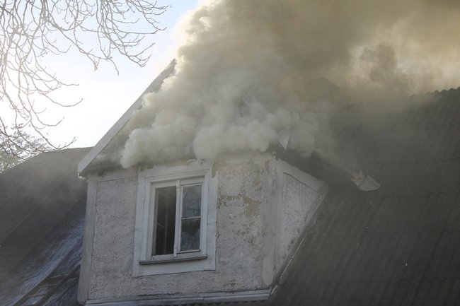 Pożar w centrum Gostynia - zdjęcia