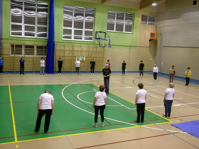 Ćwiczyli z Kozakiewiczem - zdjęcia