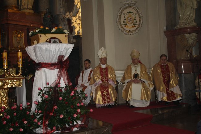 Biskup odsłonił tablicę - zdjęcia