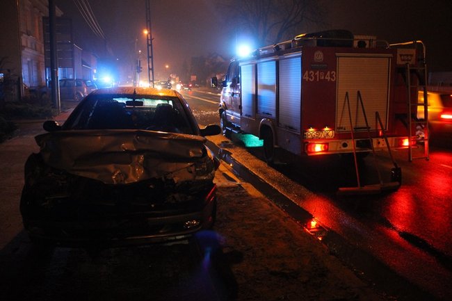 Nie zdołał wyhamować - zdjęcia