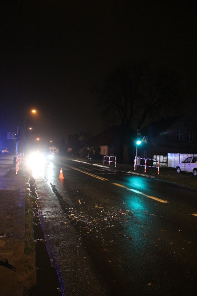 Nie zdołał wyhamować - zdjęcia