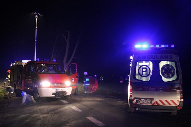 Trzy osoby ranne w wypadku - zdjęcia