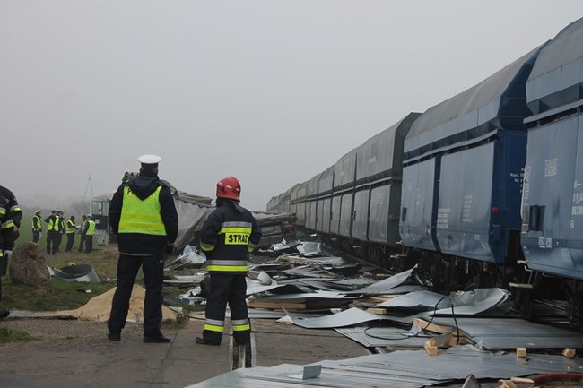 Twierdzi, że nie widział pociągu - zdjęcia