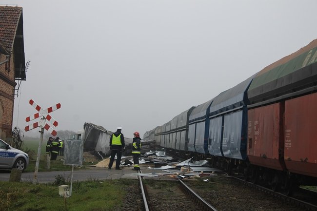 Twierdzi, że nie widział pociągu - zdjęcia