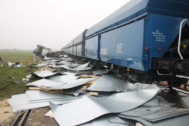 Twierdzi, że nie widział pociągu - zdjęcia