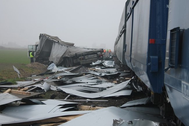 Twierdzi, że nie widział pociągu - zdjęcia