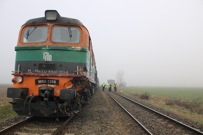 Twierdzi, że nie widział pociągu - zdjęcia