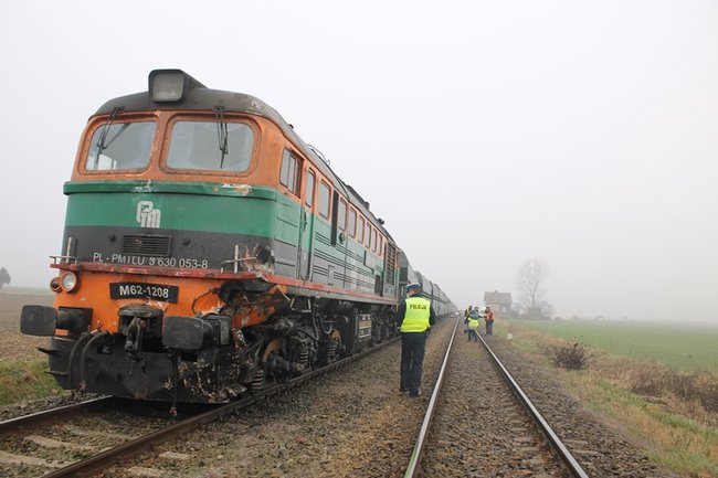 Twierdzi, że nie widział pociągu - zdjęcia