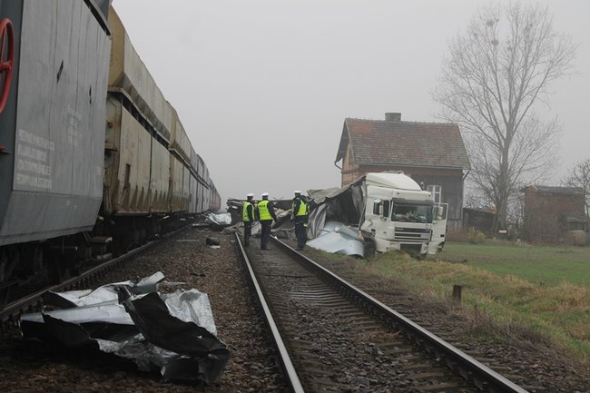 Twierdzi, że nie widział pociągu - zdjęcia