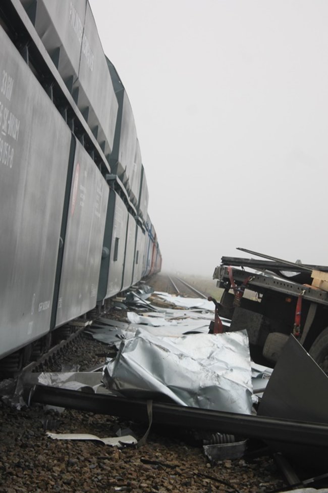 Twierdzi, że nie widział pociągu - zdjęcia