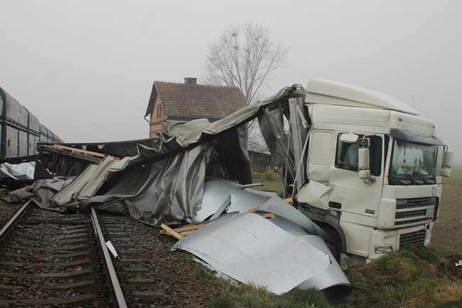 Twierdzi, że nie widział pociągu - zdjęcia