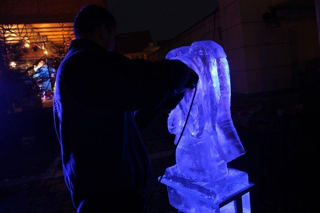 Rzeźbili... w lodzie - zdjęcia