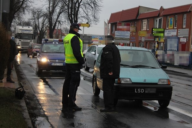 Potrącenie na pasach - zdjęcia