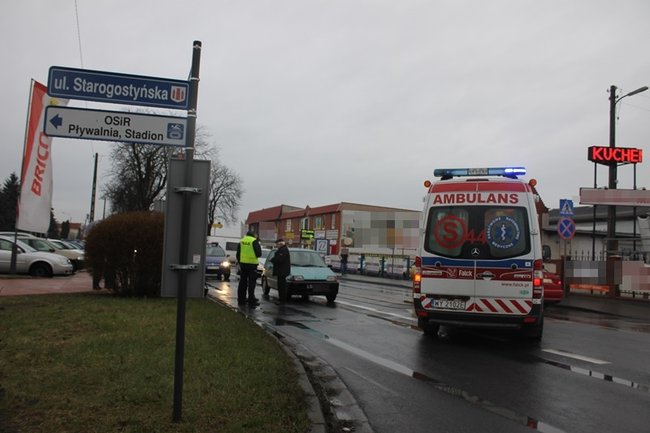 Potrącenie na pasach - zdjęcia