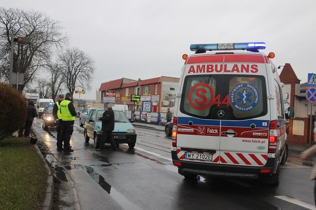 Potrącenie na pasach - zdjęcia