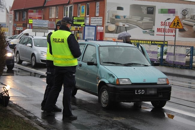 Potrącenie na pasach - zdjęcia