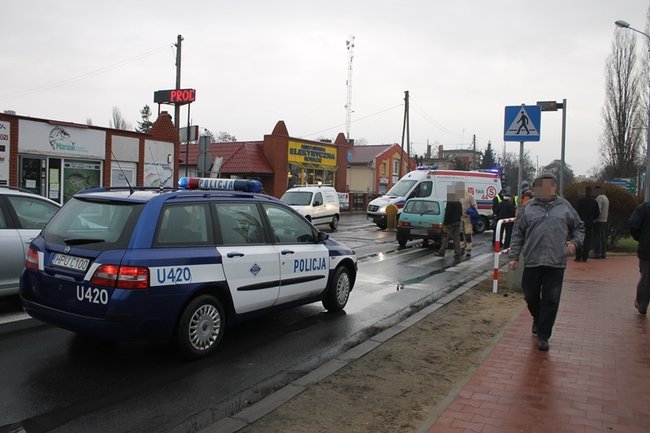 Potrącenie na pasach - zdjęcia