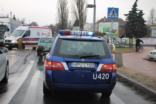 Potrącenie na pasach - zdjęcia