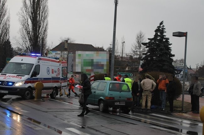 Potrącenie na pasach - zdjęcia