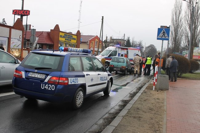 Potrącenie na pasach - zdjęcia