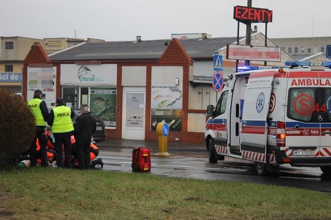 Potrącenie na pasach - zdjęcia