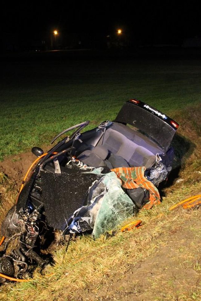 Tragiczny wypadek na krajówce - zdjęcia