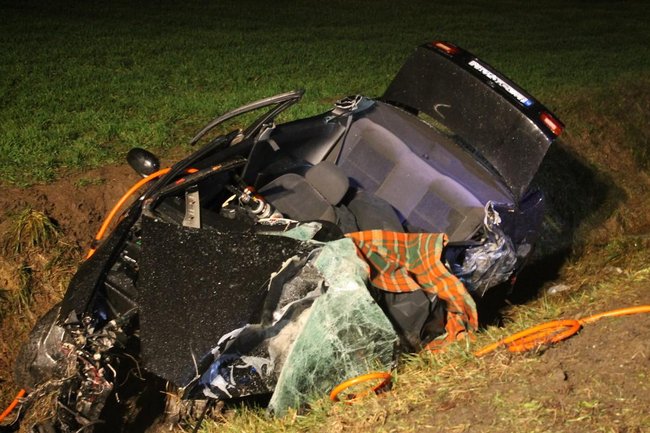 Tragiczny wypadek na krajówce - zdjęcia