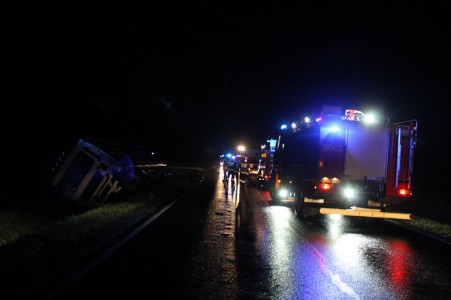 Tragiczny wypadek na krajówce - zdjęcia
