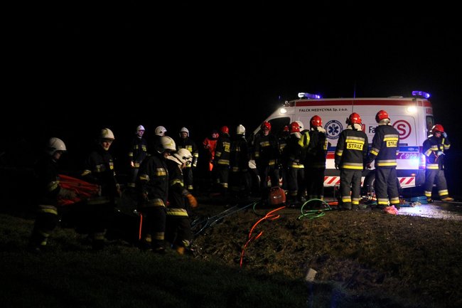 Tragiczny wypadek na krajówce - zdjęcia