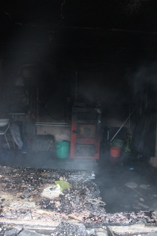 Pożar domu w Wilkonicach - zdjęcia