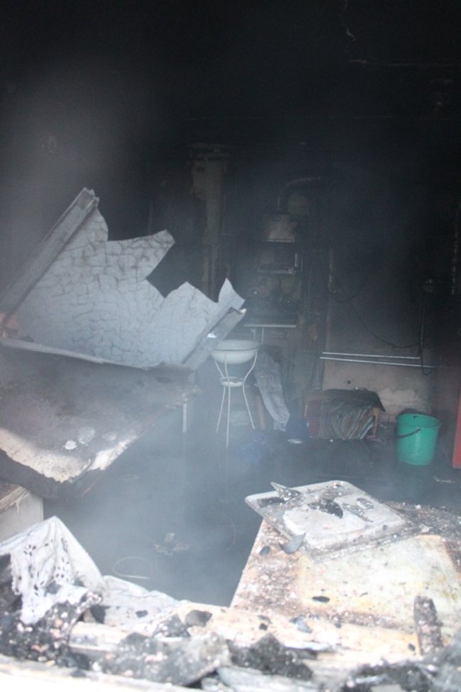 Pożar domu w Wilkonicach - zdjęcia