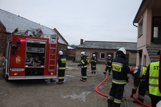 Pożar domu w Wilkonicach - zdjęcia