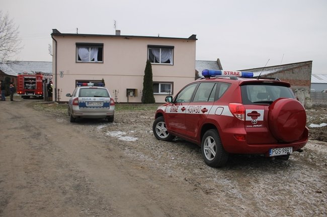 Pożar domu w Wilkonicach - zdjęcia