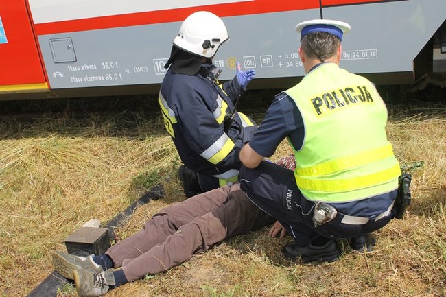 Tragiczny wypadek na torach - zdjęcia