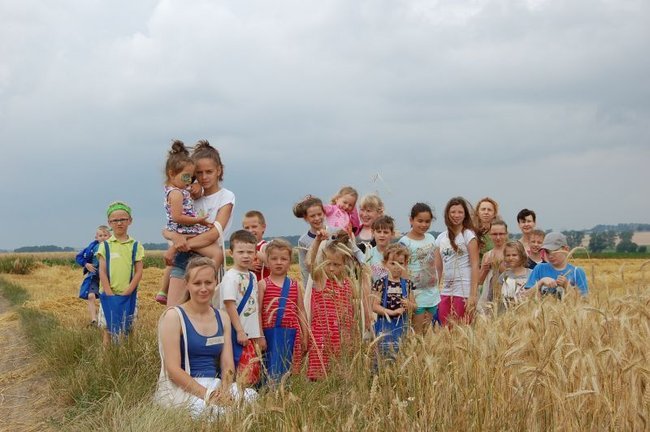 Malowanie na sianie - zdjęcia