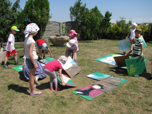 Malowanie na sianie - zdjęcia