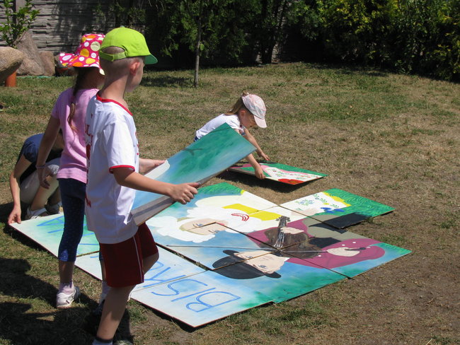 Malowanie na sianie - zdjęcia