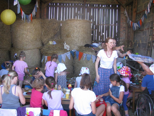 Malowanie na sianie - zdjęcia