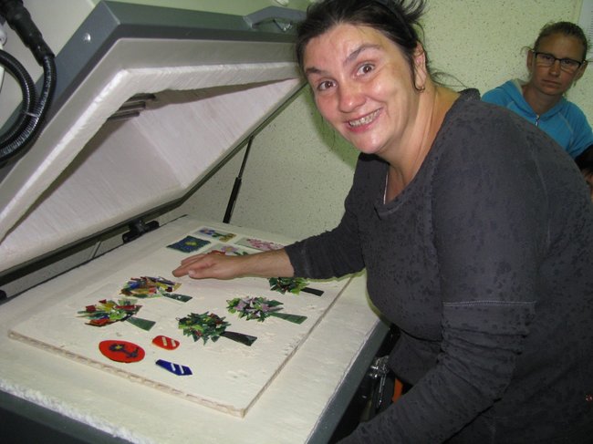 Tworzyli barwne witraże - zdjęcia