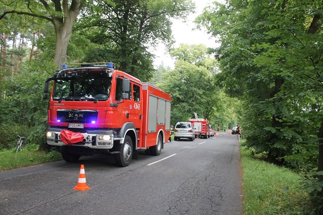 Strażacy musieli rozcinać auto - zdjęcia