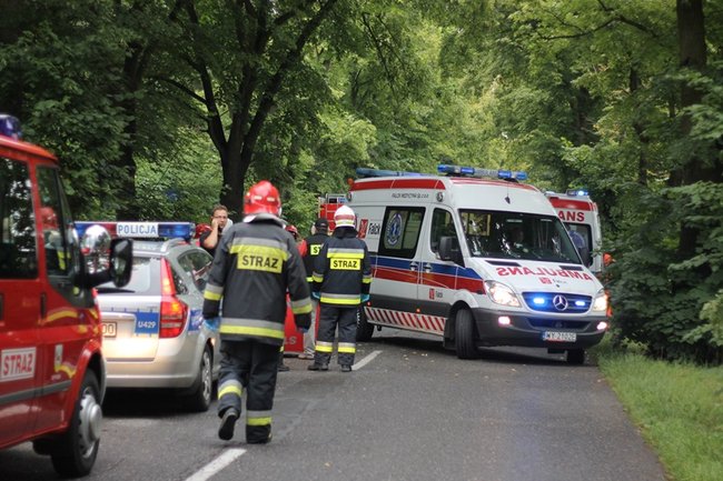 Strażacy musieli rozcinać auto - zdjęcia