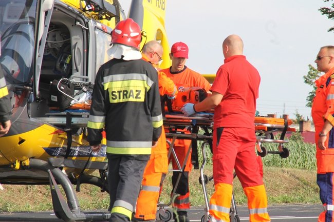 Drzewo runęło na jadący samochód