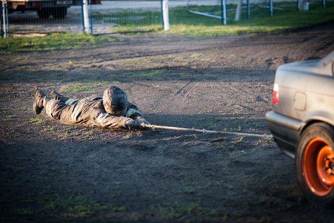 Gladiatorzy na stadionie - zdjęcia