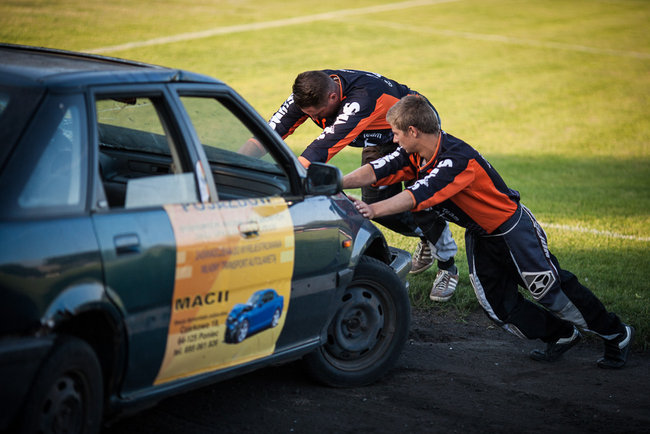 Gladiatorzy na stadionie - zdjęcia