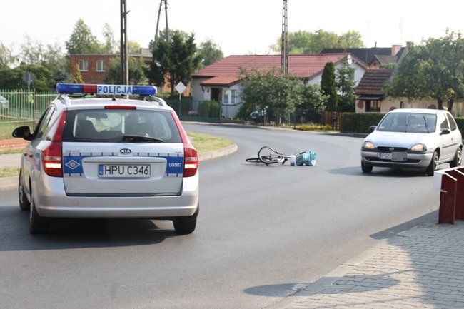 Rowerzystka w szpitalu - zdjęcia