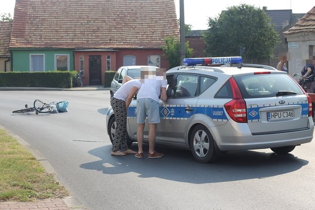 Rowerzystka w szpitalu - zdjęcia