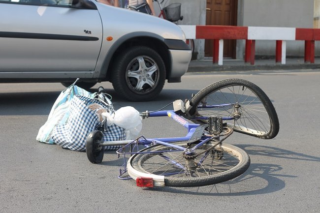 Rowerzystka w szpitalu - zdjęcia