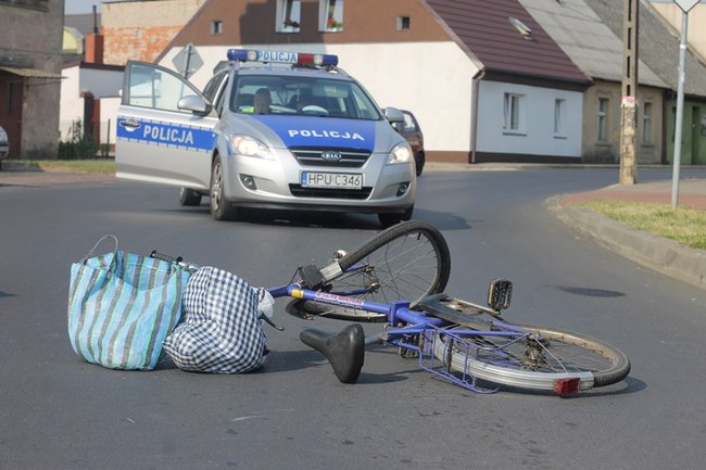 Rowerzystka w szpitalu - zdjęcia