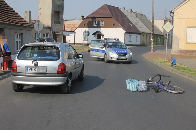 Rowerzystka w szpitalu - zdjęcia